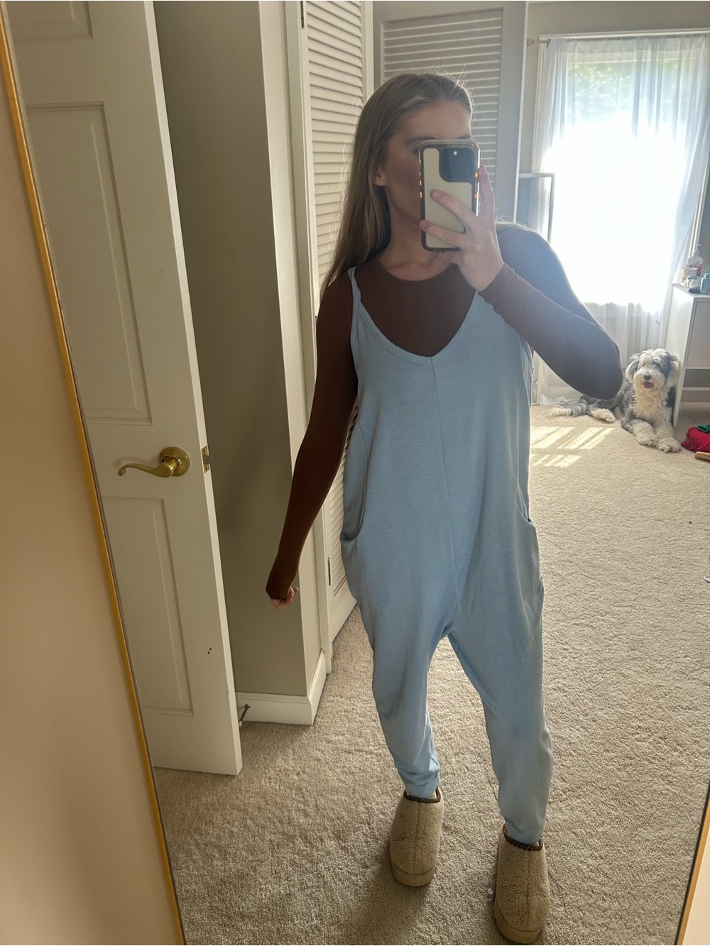 Sincerely Jules Light Blue Relaxed Romper Jumpsuit